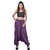Uttam Purple Plain Women'S Trousers