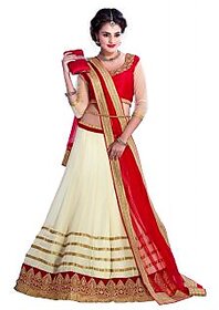 Al raza Embroidered Women's Lehenga, Choli and Dupatta Set Multicolour