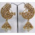 White minakari Pearl Peacock Jhumka Earring