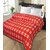 Geo nature single polar fleece Red blanket set of 1