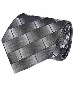Gray Checkered Formal Necktie