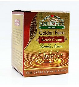 Naturence Golden Faire Bleach Cream Double Action For Extra Glow And Shine(pack of 4 pcs.)