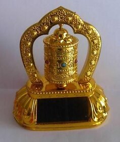 Astrology Goods Feng Shui Rotating Solar Prayer Wheel Ornaments Bells Car/home 1