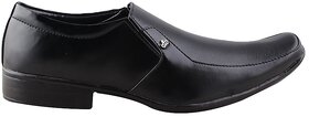 Steps Black Formal Shoes.