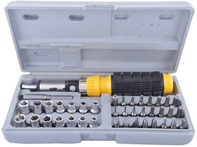 love4ride traders5253 Screwdriver Set 41 in 1 Non Metal Aluminium Repairing Tool Kit