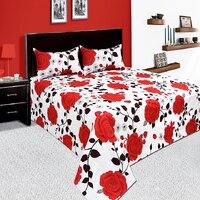 Dwarika International Floral Double Bed-Sheet
