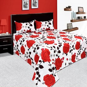 Dwarika International Floral Double Bed-Sheet