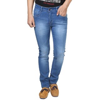 Men's Regular Fit Blue Jeans.
