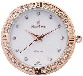 Piere Renee White Dial Analog Metal Designer Women Watch