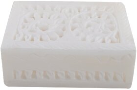 Freshings Alabaster Carved Box Rectangular Shaped (F-AB-1)