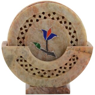 Freshings Gaurara Standing Polished Coaster Set Of 6 Coasters (F-GCS-1)