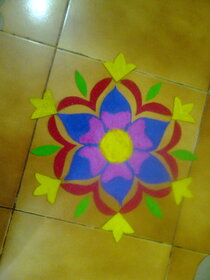 Hand made pepar rangoli