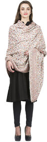 La Vastraa Kashmiri White Kaani Shawl