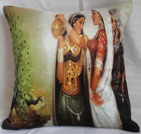 ASC Cotton Valvet Digitally Printed Cushion Covers 40 cms*40 cms (2 pcs set)