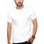 Men's Round Neck Plain T-Shirt White Color.