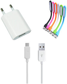 USB Travel Charger and Flexible USB LED Lamp Combo for Samsung Galaxy Mega 58