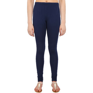 Perfect Navy Blue Cotton Lycra Leggings