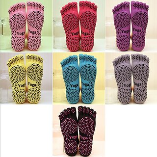 Yoga Non slip socks Non skid for sports pilates exercise dance socks Men  Women