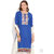 Baga designer womens blue cotton kurti.
