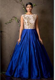 Top Ethnic Present Blue Beautiful Gown