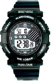 Q&Q Automatic Black Round Men Watch M136J002Y