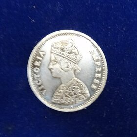 Very Rare Old Victoria Empress Silver Color Coin