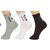 DDH Mens Multicolor Ankle Socks (Pack of 3).