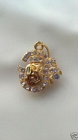 Monil GANESHA OM & 5 Muki RUDRAKSH Pendent Ganesh Locket