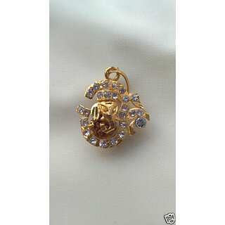 Monil GANESHA OM & 5 Muki RUDRAKSH Pendent Ganesh Locket