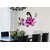 Wall Stickers Big Purple Flowers Arrangement Design for Hall Entrance Decoration Colourful Vinyl
