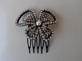 FRESHINGS - Beautiful Flower Shaped Studded Hair Comb (FHA-2)