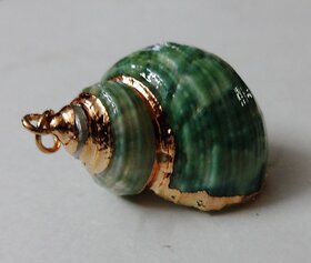 Green Shankh Pendent