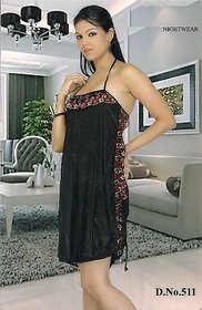 Hot Sexy Sheer Babydoll Slip  Panty Set 2p Sleep Wear Soft Night Wear D 511 Cam