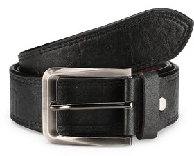 TSX Mens Black Faux Leather Belt.