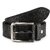 TSX Mens Black Faux Leather Belt.