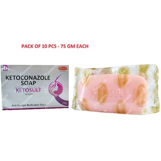 Ketosulf Anti Fungal Soap (set of 10 pcs.) 75 gm Each.