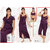Daily Sleepwear Set 6pc Bra Panty Top Capri Nighty  Over Coat Hot Night Set Gurlz 624 Dark Wine Night Dress Lounge Wear