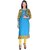 skyblue Color Printed  Aks Printed kurtis for women