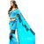 CLASSICATE from the house of The Chennai Silks Blue Georgette Lace Saree With Blouse
