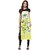 Janasya Yellow Printed Polyester Straight Kurti