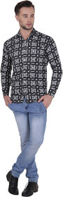sameeb fashions pvt ltd ,full sleeve ,Black  White Shirt.