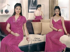 Sheer Pink Sleep Wear 3pc Nighty Panty  Over Coat Fancy Bed 2369 Fun Babydoll