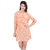 Oviya Rayon Staple Straight Floral Print Mp-Orange Floral Print Dress