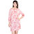 Oviya Rayon Staple Straight Floral Print Gp-Pink Floral Print Dress