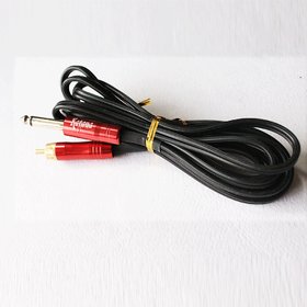Tattoo Machine RCA Jack Conversion Kit Plug and Clip Cord - Red