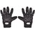 RMA-6001 Romic Leather Motorcycle Full Gloves (Black, Large)