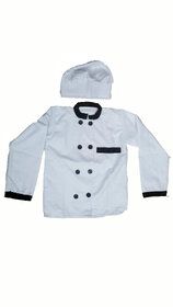 Chef Coat And Cap Fancy Dress Costume For Kids