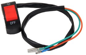 M10084 Fog Light Switch Handle Bar Electrical System (12V)/Accident Hazard Light Double Control Switch Button Handle Bar