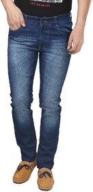 Men's Regular Fit Blue Jeans.
