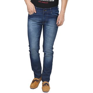 Men's Regular Fit Blue Jeans.